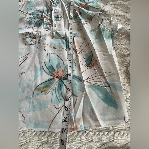 New! Parker Brand from Nordstrom, Floral Ruffle Sleeve Top Women’s Size medium - Picture 13 of 15